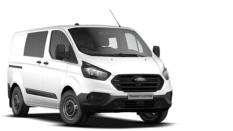 Ford Transit Custom Doppelkabine schräge Ansicht